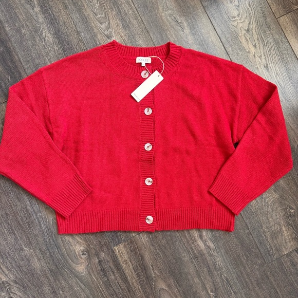 Roolee Redwood Forest Button Cardigan Sweater Red - Picture 5 of 8